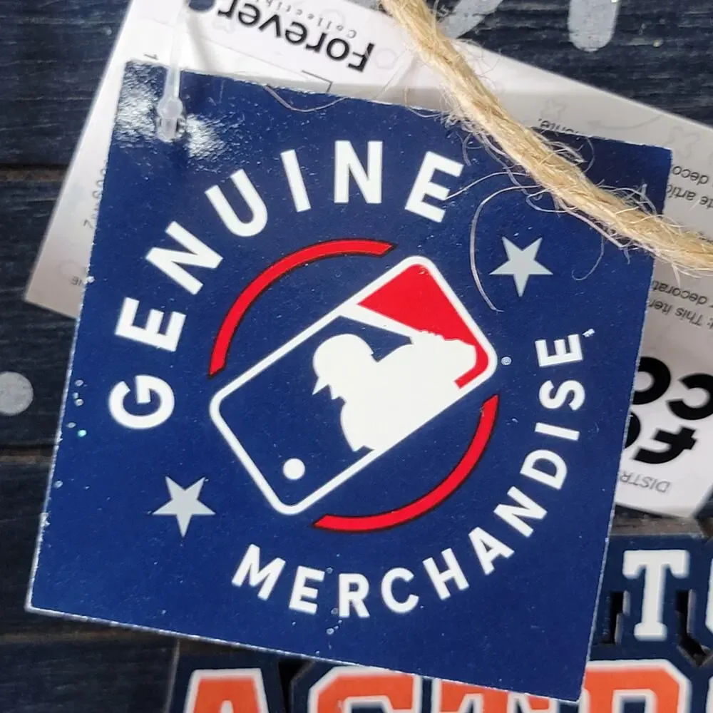 FOCO MLB Merch Houston Astros Christmas Sign 